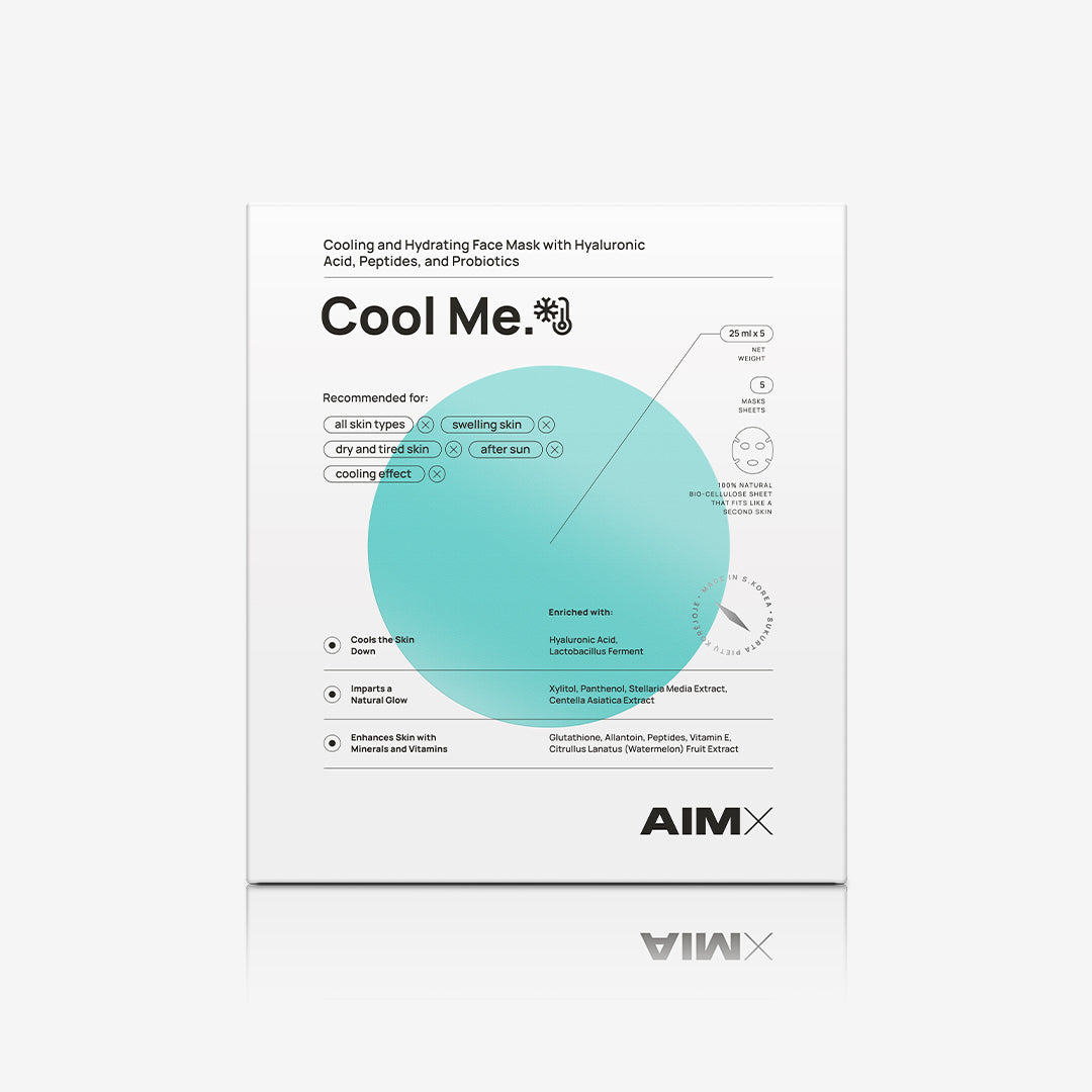 Hydrating and cooling face mask with probiotics "Cool Me" AIMX