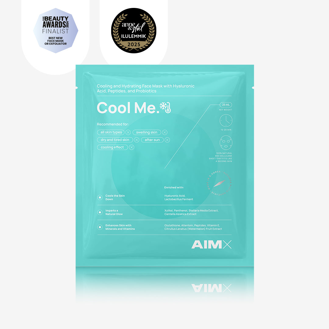 Hydrating and cooling face mask with probiotics "Cool Me" AIMX