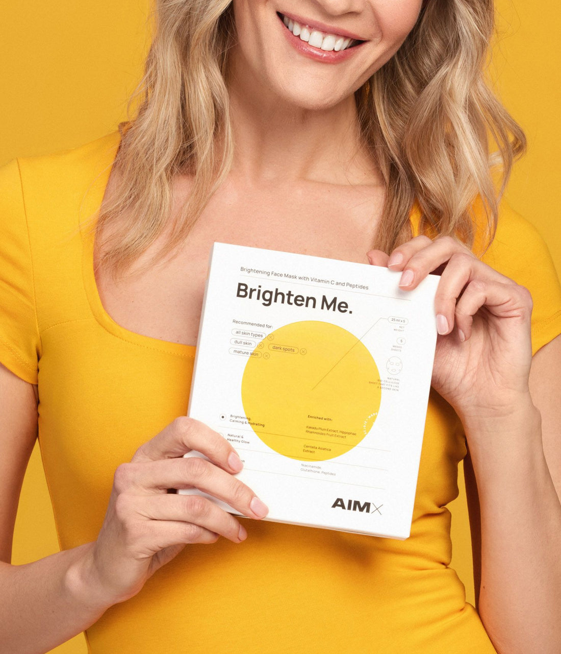 Sheet mask with vitamin C "Brighten Me" AIMX
