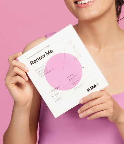 Sheet mask with peptides and collagen "Renew Me" AIMX