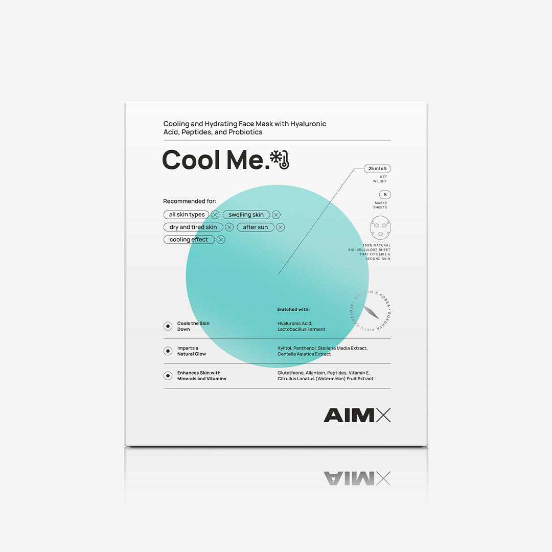 Hydrating and cooling face mask with probiotics &quot;Cool Me&quot; AIMX