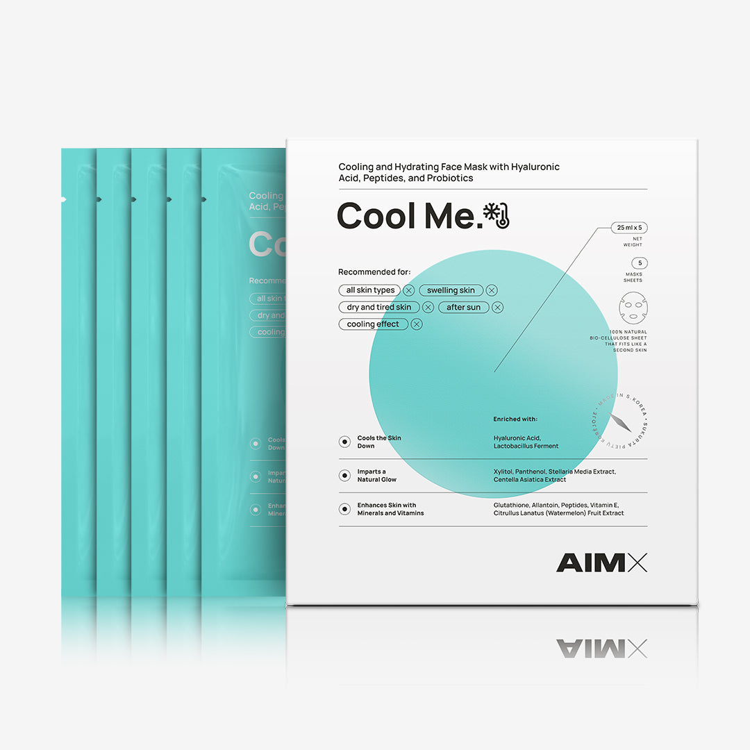 Hydrating and cooling face mask with probiotics &quot;Cool Me&quot; AIMX