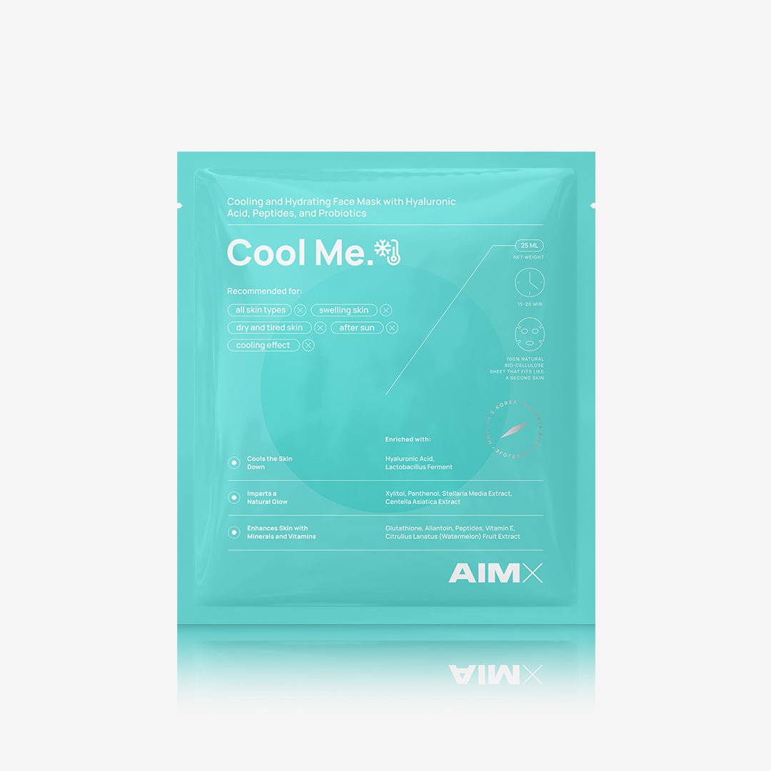 Hydrating and cooling face mask with probiotics &quot;Cool Me&quot; AIMX