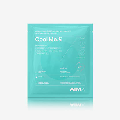 Hydrating and cooling face mask with probiotics &quot;Cool Me&quot; AIMX