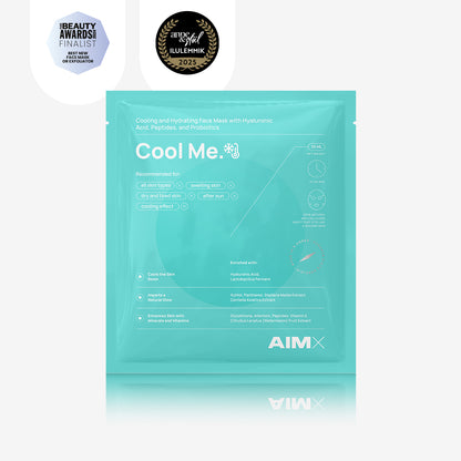 Hydrating and cooling face mask with probiotics &quot;Cool Me&quot; AIMX