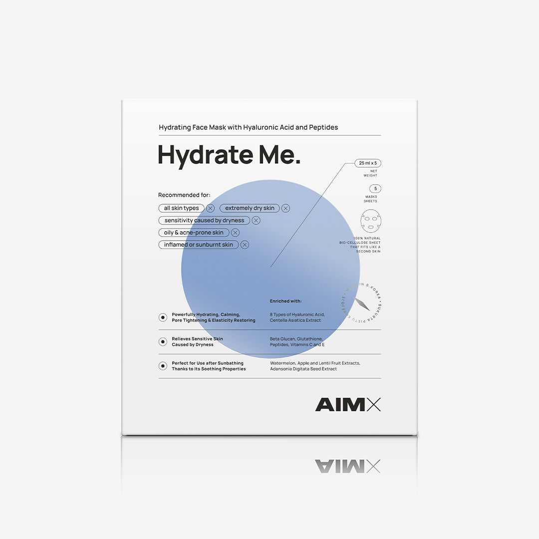 Moisturising sheet mask with peptides &quot;Hydrate Me&quot; AIMX