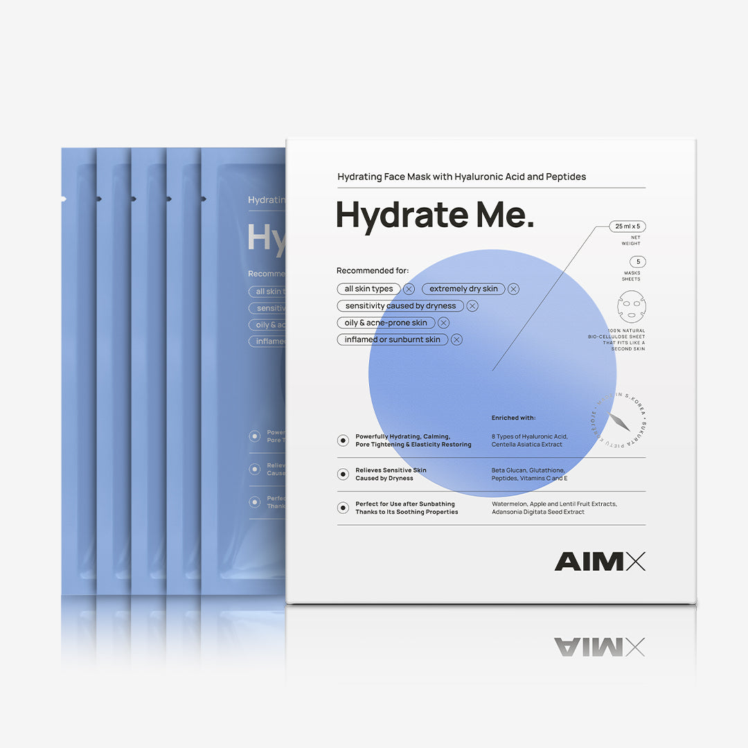 Moisturising sheet mask with peptides &quot;Hydrate Me&quot; AIMX