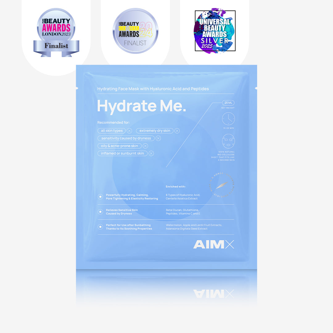 Moisturising sheet mask with peptides &quot;Hydrate Me&quot; AIMX