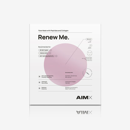 Sheet mask with peptides and collagen &quot;Renew Me&quot; AIMX