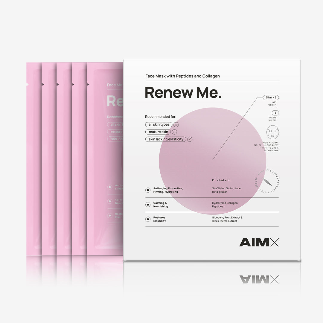 Sheet mask with peptides and collagen &quot;Renew Me&quot; AIMX