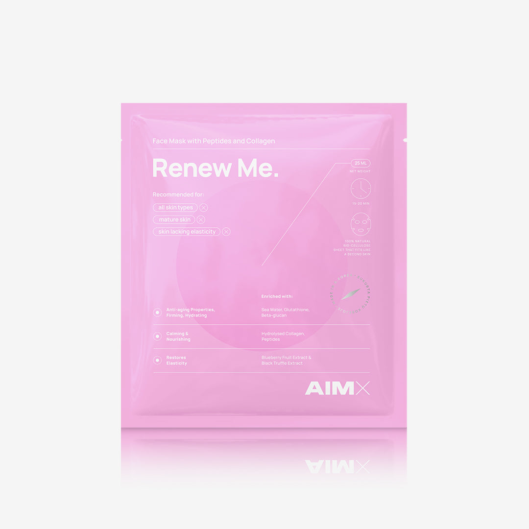Sheet mask with peptides and collagen &quot;Renew Me&quot; AIMX
