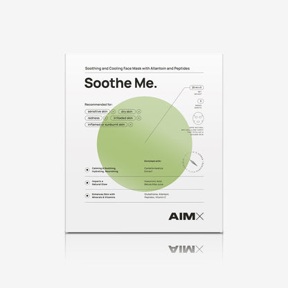 Soothing sheet mask with peptides &quot;Soothe Me&quot; AIMX